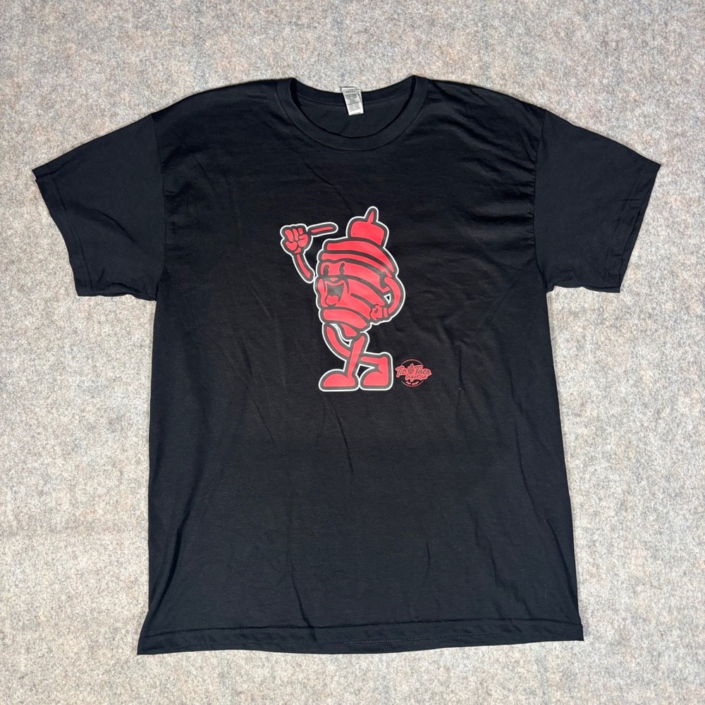 Tic Taco Taqueria T-Shirt Mens L Black Graphic Graffiti Tee Asbury Park NJ